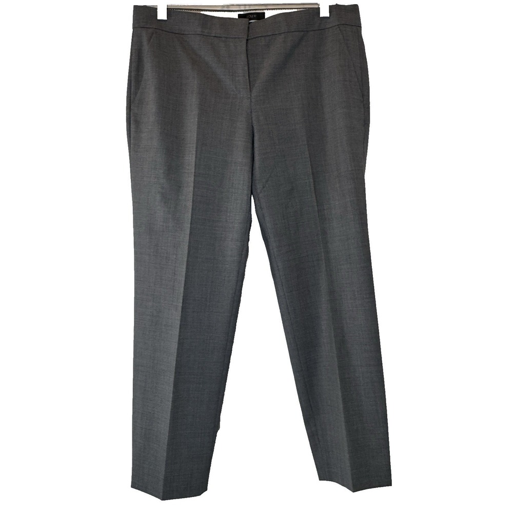 J. Crew Favorite Fit Gray Wool Blend Pants Trousers Office Business Size 6P